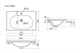 CERAMICA NOVA Sabo Раковина накладная с отверстием под смеситель 800x460x130, белый CN13002 - фото 254645