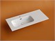 CERAMICA NOVA Element Раковина накладная мебельная чаша слева с отверстием под смеситель 1010x465x180 мм цвет белый CN7003L - фото 257772