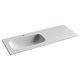 CERAMICA NOVA Grace Раковина накладная мебельная прямоугольная 1210x457x137 с чашей слева и отверстием под смеситель цвет белый CN7020 - фото 257813
