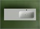 CERAMICA NOVA Grace Раковина накладная мебельная прямоугольная 1210x457x137 с чашей справа и отверстием под смеситель цвет белый CN7021 - фото 257814