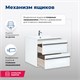 AQUANET Тумба под раковину подвесная Lino 60 белый матовый AQUANET-253901 - фото 264319
