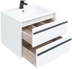 AQUANET Тумба под раковину подвесная Lino 60 белый матовый AQUANET-253901 - фото 264325