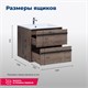 AQUANET Тумба под раковину подвесная Lino 60 Дуб Веллингтон AQUANET-253910 - фото 264335