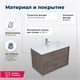 AQUANET Тумба под раковину подвесная Lino 80 (Flat) дуб веллингтон AQUANET-287543 - фото 264366