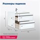 AQUANET Тумба под раковину подвесная Lino 80 Дуб Веллингтон AQUANET-253912 - фото 264395