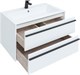 AQUANET Тумба под раковину подвесная Lino 90 белый матовый AQUANET-253904 - фото 264409