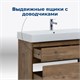 AQUANET Тумба под раковину подвесная Nova Lite 100 (SLIM SYNERGY) дуб рустикальный, 2 ящика AQUANET-249957 - фото 264439