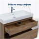 AQUANET Тумба под раковину подвесная Nova Lite 100 (SLIM SYNERGY) дуб рустикальный, 2 ящика AQUANET-249957 - фото 264440