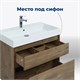 AQUANET Тумба под раковину подвесная Nova Lite 75 дуб рустикальный (2 ящика) AQUANET-249515 - фото 264758