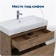 AQUANET Тумба под раковину подвесная Nova Lite 85 дуб рустикальный, 2 ящика AQUANET-249954 - фото 264842