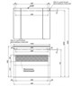 AQUANET Тумба под раковину подвесная Алвита 100 серый антрацит AQUANET-240112 - фото 264862