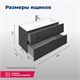 AQUANET Тумба под раковину подвесная Алвита 100 серый антрацит AQUANET-240112 - фото 264868