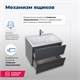 AQUANET Тумба под раковину подвесная Алвита 70 серый антрацит AQUANET-183992 - фото 264913