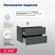 AQUANET Тумба под раковину подвесная Алвита 80 серый антрацит AQUANET-215120 - фото 264936