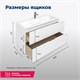 AQUANET Тумба под раковину подвесная Алвита 90 белый AQUANET-235340 - фото 264953