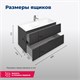 AQUANET Тумба под раковину подвесная Алвита 90 серый антрацит AQUANET-240111 - фото 264967
