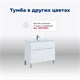 AQUANET Тумба под раковину напольная Алвита New 100 1 ящик, 2 дверцы, дуб веллингтон белый AQUANET-277557 - фото 264989