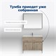 AQUANET Тумба под раковину напольная Алвита New 100 1 ящик, 2 дверцы, дуб веллингтон белый AQUANET-277557 - фото 264991