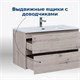 AQUANET Тумба под раковину подвесная Алвита New 100 2 ящика, дуб веллингтон белый AQUANET-277521 - фото 265022