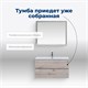 AQUANET Тумба под раковину подвесная Алвита New 100 2 ящика, дуб веллингтон белый AQUANET-277521 - фото 265027