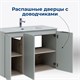 AQUANET Тумба под раковину подвесная Алвита New 100 3 дверцы, серый AQUANET-277532 - фото 265062