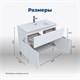 AQUANET Тумба под раковину напольная Алвита New 60 1 ящик, 2 дверцы, белый матовый AQUANET-277546 - фото 265133
