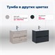 AQUANET Тумба под раковину подвесная Алвита New 60 2 ящика, белый матовый AQUANET-277510 - фото 265194