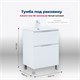 AQUANET Тумба под раковину напольная Алвита New 60 напольная, белый матовый AQUANET-344132 - фото 265242