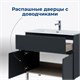 AQUANET Тумба под раковину напольная Алвита new 70 1 ящик, 2 дверцы, антрацит AQUANET-303900 - фото 265275