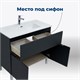 AQUANET Тумба под раковину напольная Алвита new 70 1 ящик, 2 дверцы, антрацит AQUANET-303900 - фото 265276