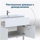 AQUANET Тумба под раковину напольная Алвита New 70 1 ящик, 2 дверцы, белый матовый AQUANET-303901 - фото 265287
