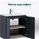 AQUANET Тумба под раковину подвесная Алвита New 70 2 дверцы, антрацит AQUANET-303904 - фото 265324