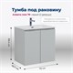 AQUANET Тумба под раковину подвесная Алвита new 70 2 дверцы, серый AQUANET-303903 - фото 265354