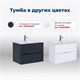 AQUANET Тумба под раковину подвесная Алвита New 70 2 ящика, белый матовый AQUANET-303909 - фото 265386