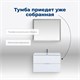 AQUANET Тумба под раковину подвесная Алвита New 80 2 ящика, белый матовый AQUANET-277514 - фото 265514