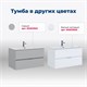 AQUANET Тумба под раковину подвесная Алвита New 90 2 ящика, антрацит AQUANET-303919 - фото 265592