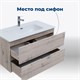 AQUANET Тумба под раковину подвесная Алвита New 90 2 ящика, дуб веллингтон белый AQUANET-303921 - фото 265614