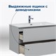 AQUANET Тумба под раковину подвесная Алвита new серый AQUANET-303922 - фото 265641