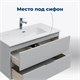 AQUANET Тумба под раковину подвесная Алвита new серый AQUANET-303922 - фото 265642
