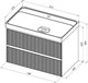 AQUANET Тумба под раковину подвесная Альтера 80 белый матовый AQUANET-337156 - фото 265688