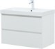 AQUANET Тумба под раковину подвесная Альтера 80 белый матовый AQUANET-337156 - фото 265692