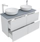 AQUANET Тумба под раковину подвесная Арт 60 белый матовый AQUANET-313254 - фото 265774