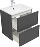 AQUANET Тумба под раковину подвесная Арт 60 ясень графит AQUANET-329063 - фото 265818