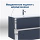 AQUANET Тумба под раковину подвесная Арт 75 маренго AQUANET-313265 - фото 265848
