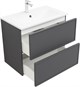 AQUANET Тумба под раковину подвесная Арт 75 ясень графит AQUANET-329064 - фото 265881