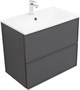 AQUANET Тумба под раковину подвесная Арт 75 ясень графит AQUANET-329064 - фото 265882
