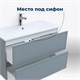 AQUANET Тумба под раковину подвесная Арт 90 мисти грин AQUANET-313276 - фото 265927