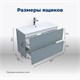 AQUANET Тумба под раковину подвесная Арт 90 мисти грин AQUANET-313276 - фото 265929