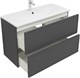 AQUANET Тумба под раковину подвесная Арт 90 ясень графит AQUANET-329613 - фото 265948