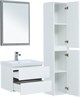 AQUANET Тумба под раковину подвесная Беркли 60 белый/дуб рошелье AQUANET-254289 - фото 266003